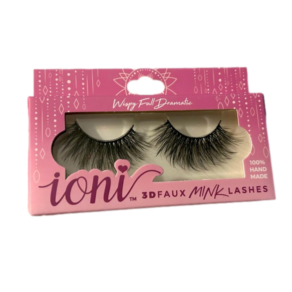ioni Wispy Full Dramatic 3D faux mink lashes falsies eye lashes glamor glamorous